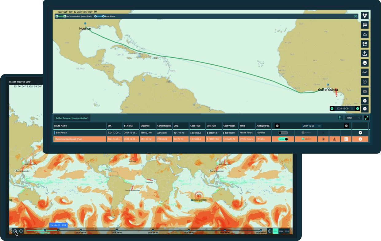 Weather Routing in Orbit