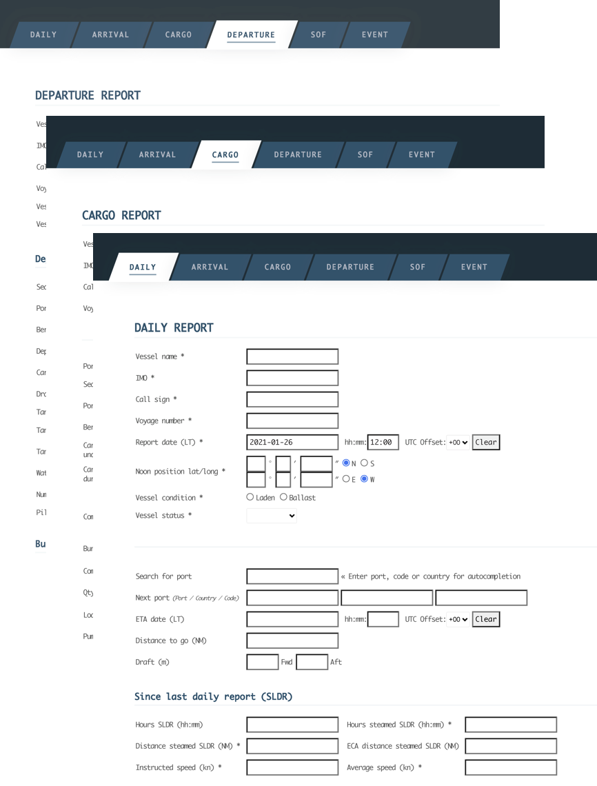 Noon Reporting Application Custom